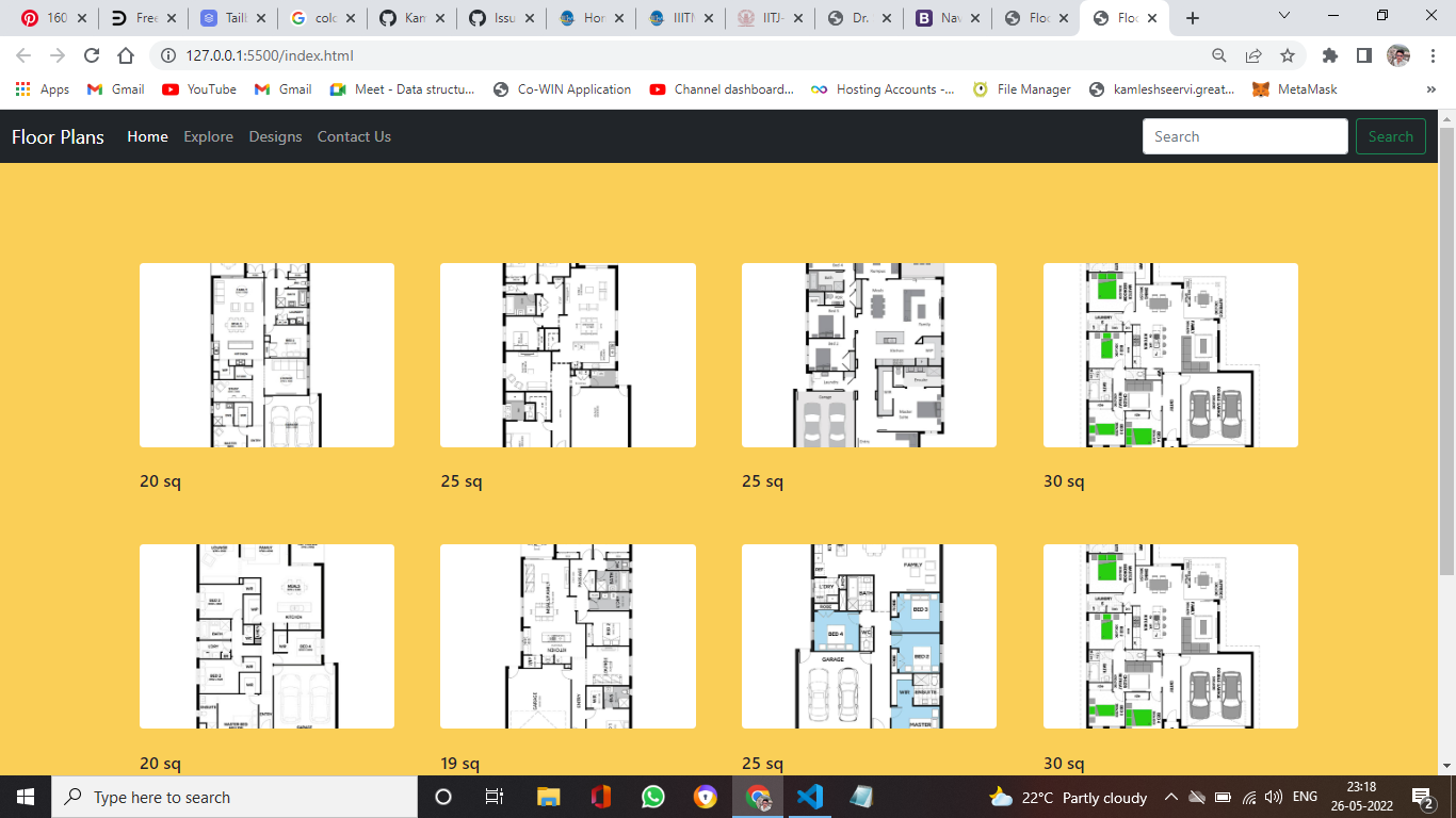 Floor Plans Website Şablon